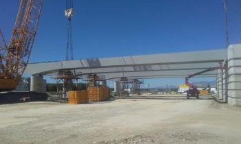 Assembly of Statically indeterminate structure completed in section Albolote-Santa Fé