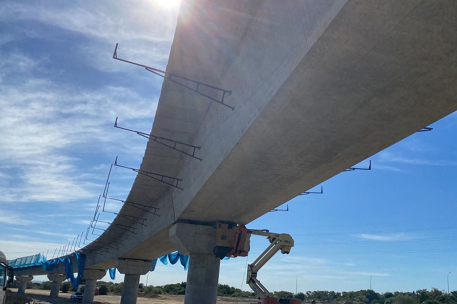 PACADAR undertakes the final phase of the viaduct over the Bahía de Cádiz Natural Park, for the works “FC Sevilla-Cádiz Line