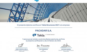 Certificado Tekla