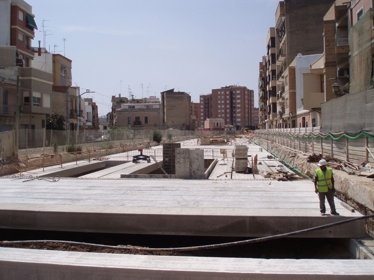 Estación subterránea del metro de Valencia